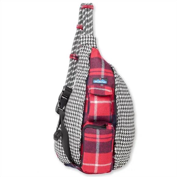 NEW KAVU rope mix bag in houndstooth - Picture 1 of 1